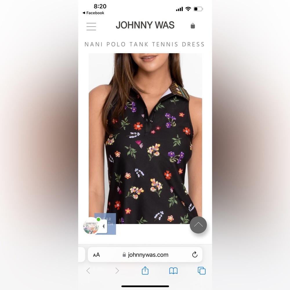 Johnny was Nani Polo Tank tennis dress XS - Picture 5 of 6